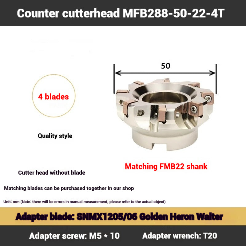 1114-88 Degree MFB288 Fast Feed Double Sided Milling Cutter Block Heavy Duty Face Milling Cutter Block MFSN Flying Cutter Block SNMU1206 Shandong Denso Pricision Tools Co.,Ltd.